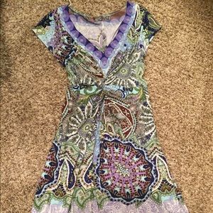 Muse Colorful Print Dress